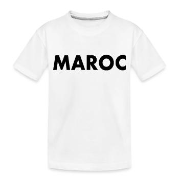 Marokko - Kinder Premium Bio T-Shirt - Weiß - Vorne