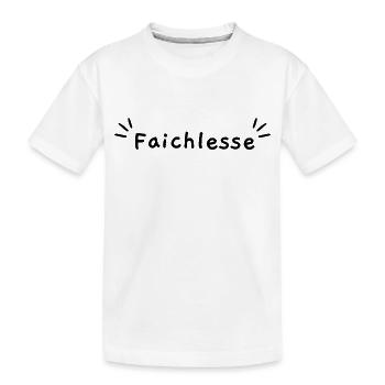 Faichlesse faiblesse arabe algérien - T-shirt bio Premium Enfant - blanc - Devant