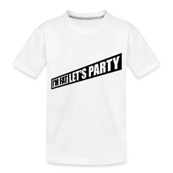à la grosse laisse faire la fête - T-shirt bio Premium Enfant - blanc - Devant