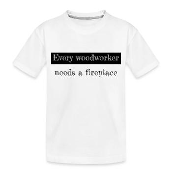 déclaration plombier les charpentiers marteau-piqueur - T-shirt bio Premium Enfant - blanc - Devant