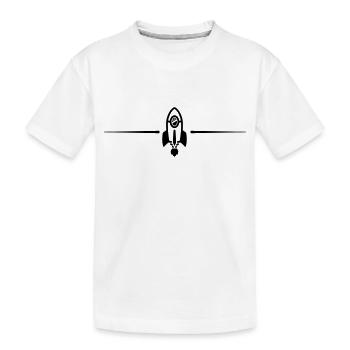 Ligne de fusée - T-shirt bio Premium Enfant - blanc - Devant