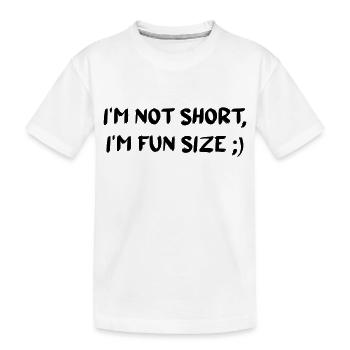 Lustiger Party Spruch für kleine Menschen Humor - Kinder Premium Bio T-Shirt - Weiß - Vorne
