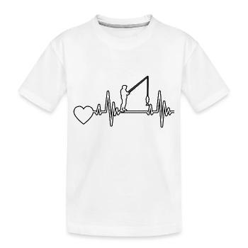 Pêche Hameçons Pêche Pêche Pêche - T-shirt bio Premium Enfant - blanc - Devant