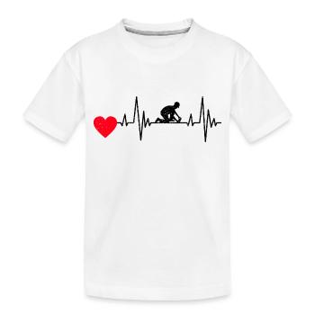Couches de sol Couches de parquet Couches de parquet Couches de tapis - T-shirt bio Premium Enfant - blanc - Devant