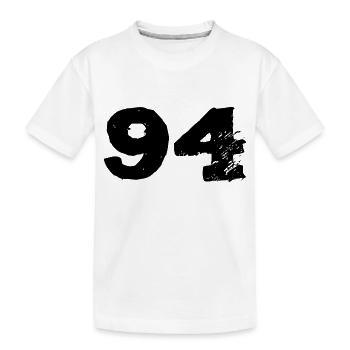 94 Maillot numéro - T-shirt bio Premium Enfant - blanc - Devant
