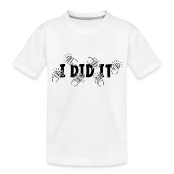 Je l’ai fait. Félicitations, réussite et diplôme - T-shirt bio Premium Enfant - blanc - Devant