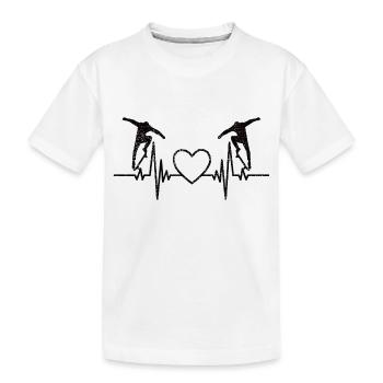 Skateboard Skating Skateboarding Skater Longboard - T-shirt bio Premium Enfant - blanc - Devant