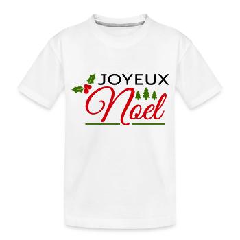 joyeux noël - T-shirt bio Premium Enfant - blanc - Devant