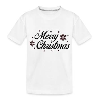 Merry Christmas - Kids' Premium Organic T-Shirt - white - Front