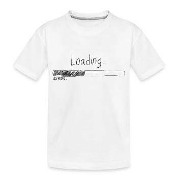 Ladebalken 1337 - Kinder Premium Bio T-Shirt - Weiß - Vorne