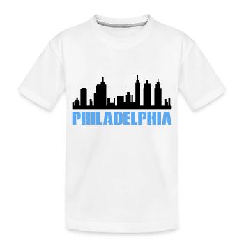 Philadelphia - Kids' Premium Organic T-Shirt - white - Front
