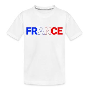 FRANCE - T-shirt bio Premium Enfant - blanc - Devant