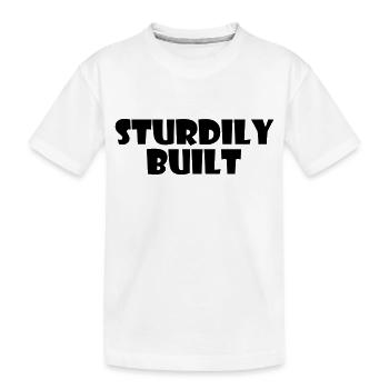 Staemmig built - lettering - Kids' Premium Organic T-Shirt - white - Front