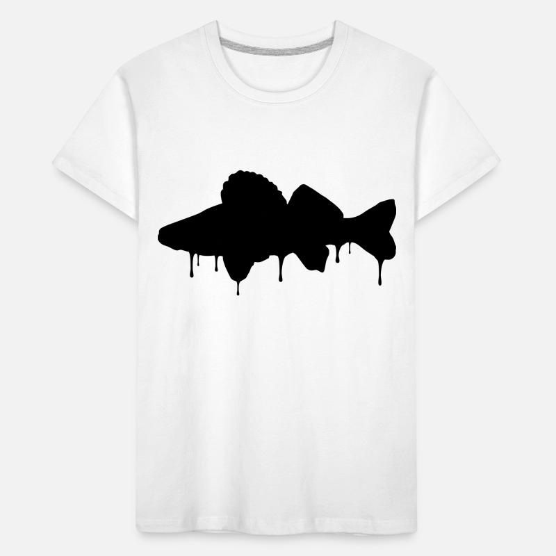 Zander Graffiti noir - Chemise de pêche T-shirt bio Premium Enfant