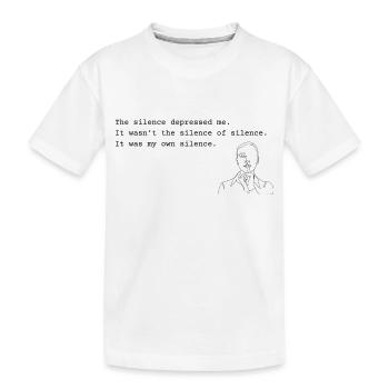 Sylvia Plath - Stille - Kinder Premium Bio T-Shirt - Weiß - Vorne