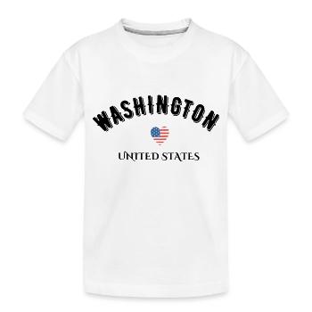 Washington united states - T-shirt bio Premium Enfant - blanc - Devant