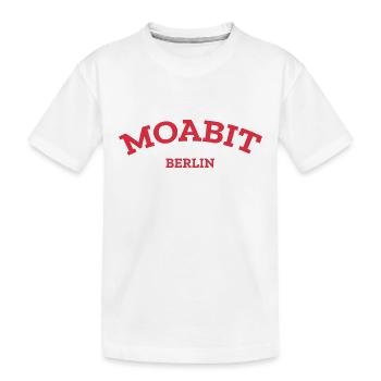 Berlin - Moabit - Berliner - Kiez - Berlinerin - Kinder Premium Bio T-Shirt - Weiß - Vorne