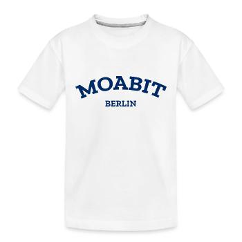 Berlin - Moabit - Berliner - Kiez - Berlinerin - Kinder Premium Bio T-Shirt - Weiß - Vorne