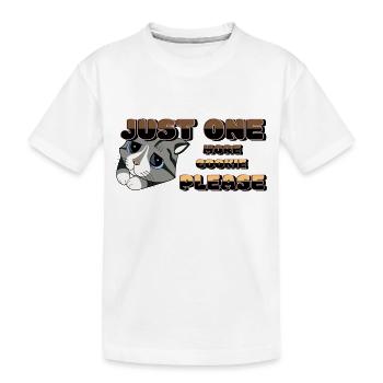 Nur noch einen Keks, bitte - Kinder Premium Bio T-Shirt - Weiß - Vorne