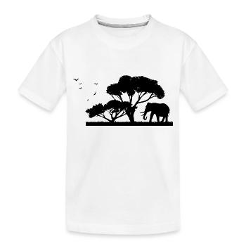 Safari Zoo Animal Safari Zoo - Kinder Premium Bio T-Shirt - Weiß - Vorne
