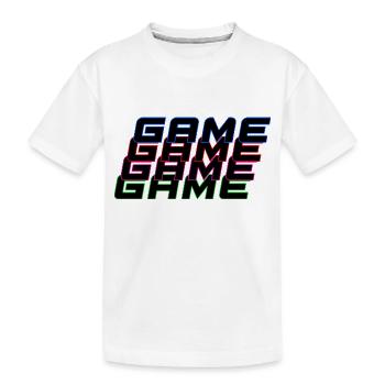 Game - Kids' Premium Organic T-Shirt - white - Front