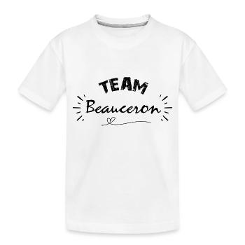 Team beauceron, idée cadeau pour amis des chiens - T-shirt bio Premium Enfant - blanc - Devant