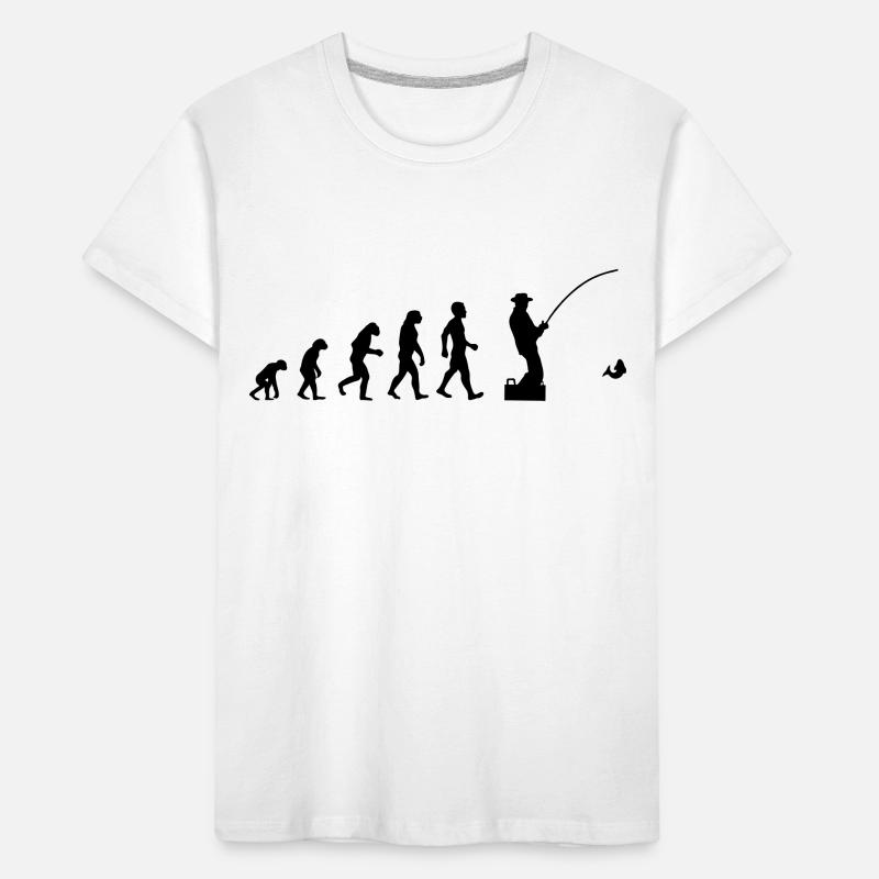 Evolution pêche pêcheurs T-shirt bio Premium Enfant