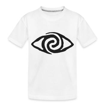 Eye - Kids' Premium Organic T-Shirt - white - Front