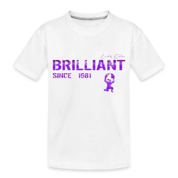 Brilliant since 1981 - Kids' Premium Organic T-Shirt - white - Front