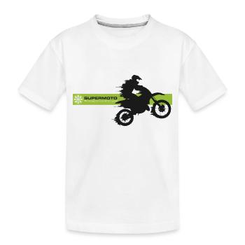 Vitesse SUPER MOTO - T-shirt bio Premium Enfant - blanc - Devant