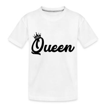 Queen - Kids' Premium Organic T-Shirt - white - Front