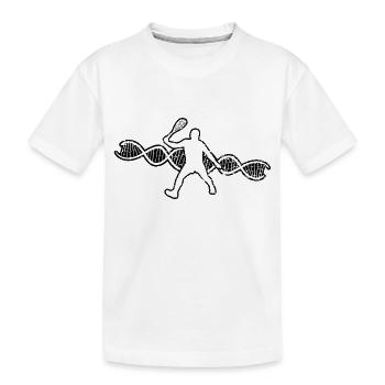Tennis player Tennis lovers Tennis Tennis club - Kids' Premium Organic T-Shirt - white - Front