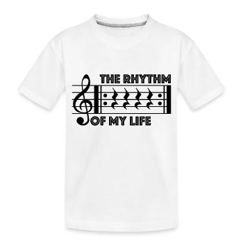 Le rythme de ma vie - Music Break Musician Shirt - T-shirt bio Premium Enfant - blanc - Devant