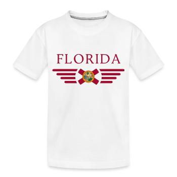 Florida - Kids' Premium Organic T-Shirt - white - Front