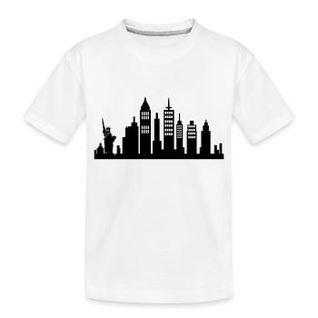 Horizon de New York - T-shirt bio Premium Enfant - blanc - Devant