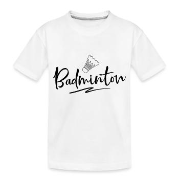 Badminton - T-shirt bio Premium Enfant - blanc - Devant