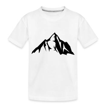 mountain - Kinder Premium Bio T-Shirt - Weiß - Vorne