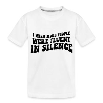 FUNNY SARCASTIC SAYING - Kids' Premium Organic T-Shirt - white - Front
