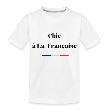 Chic à la française - T-shirt bio Premium Enfant - blanc - Devant
