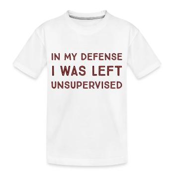 J’ai été laissé sans surveillance - T-shirt bio Premium Enfant - blanc - Devant