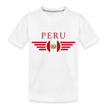I love Peru - Kids' Premium Organic T-Shirt - white - Front