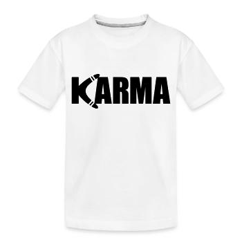 KARMA BOOMERANG - T-shirt bio Premium Enfant - blanc - Devant