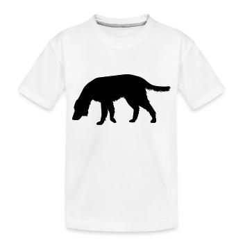 Hund - Kinder Premium Bio T-Shirt - Weiß - Vorne