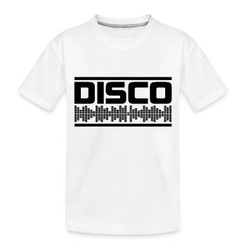 Disco - Kinder Premium Bio T-Shirt - Weiß - Vorne