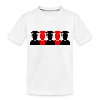 students diplomas 2 - Kinder Premium Bio T-Shirt - Weiß - Vorne