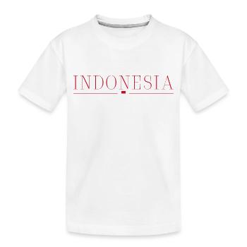 J’aime l’Indonésie - T-shirt bio Premium Enfant - blanc - Devant