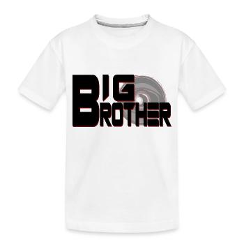 GROßER BRUDER - Kinder Premium Bio T-Shirt - Weiß - Vorne