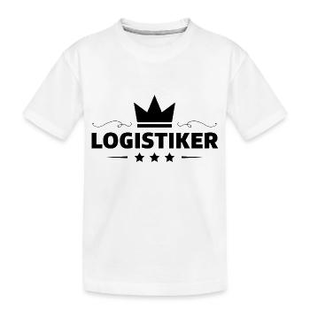 Logistiker Beruf - Kinder Premium Bio T-Shirt - Weiß - Vorne