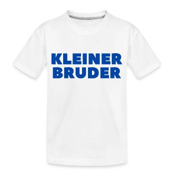 Kleiner Bruder 1 - Kinder Premium Bio T-Shirt - Weiß - Vorne