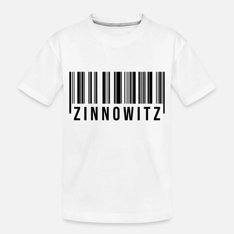 Zinnowitz Strichcode - Kinder Premium Bio T-Shirt - Weiß